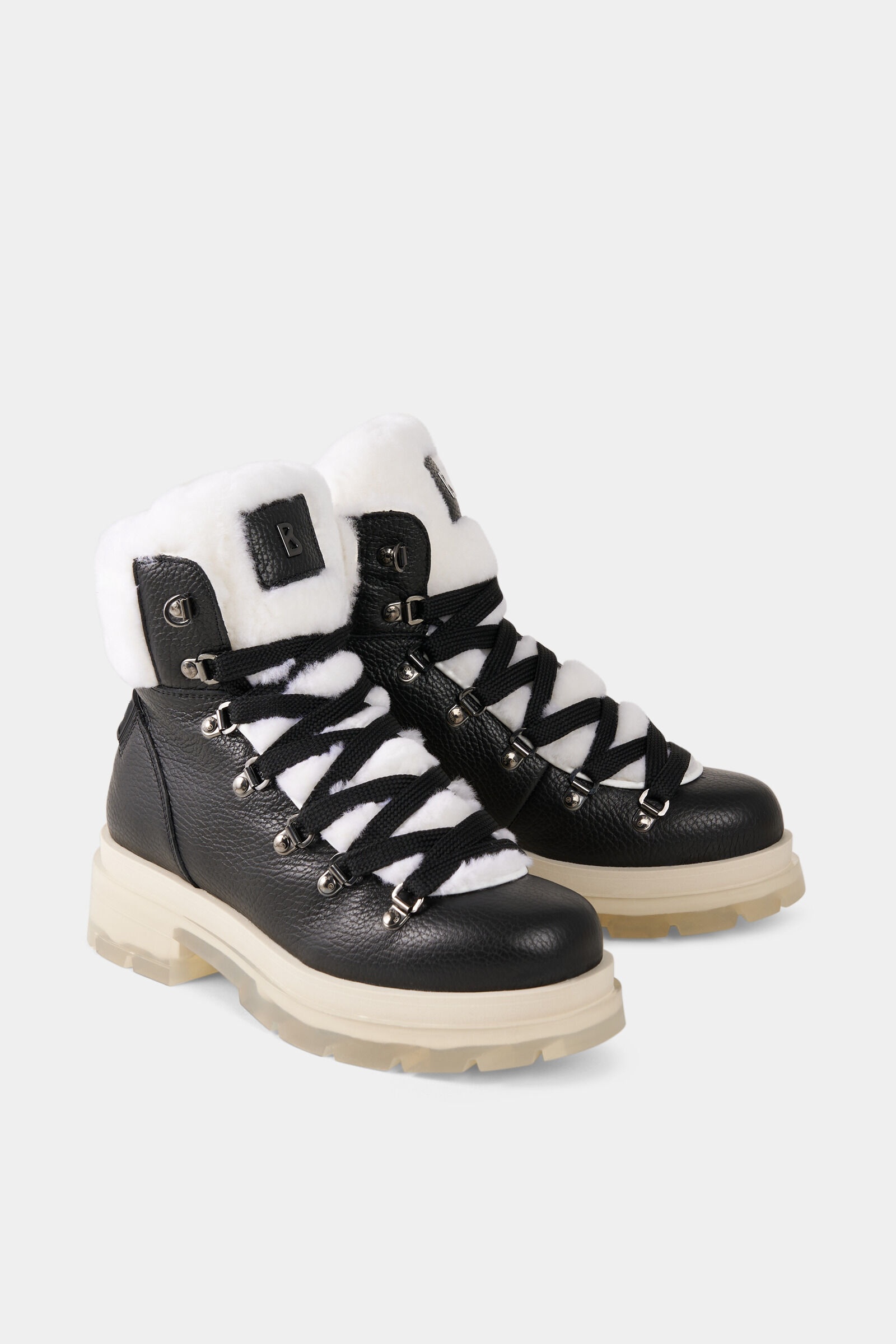 Swansea Mid boots in Black/White - 3