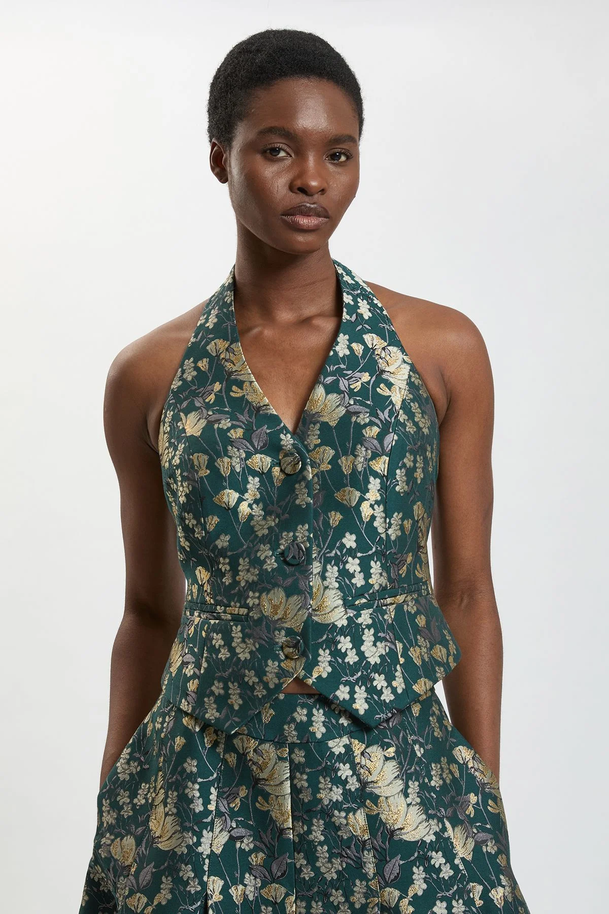 Jacquard Tailored Waistcoat - 1