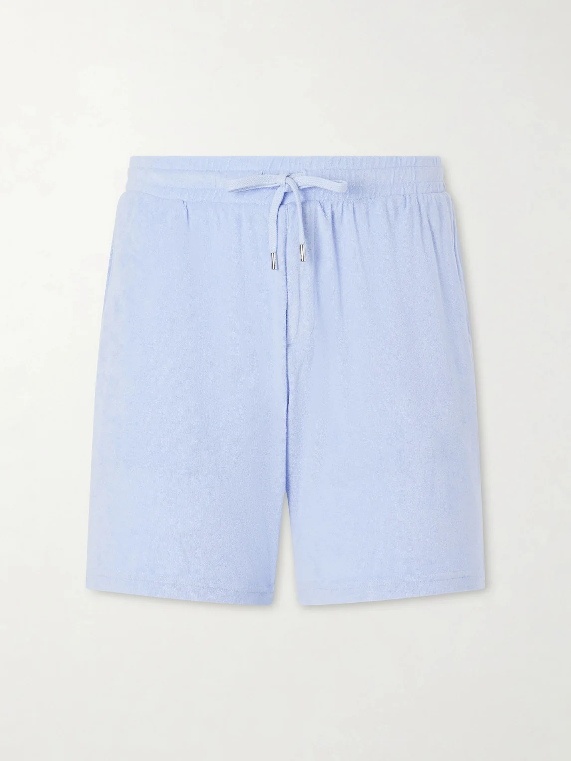 Augusto Terry Cotton and Linen Blend Shorts - 1
