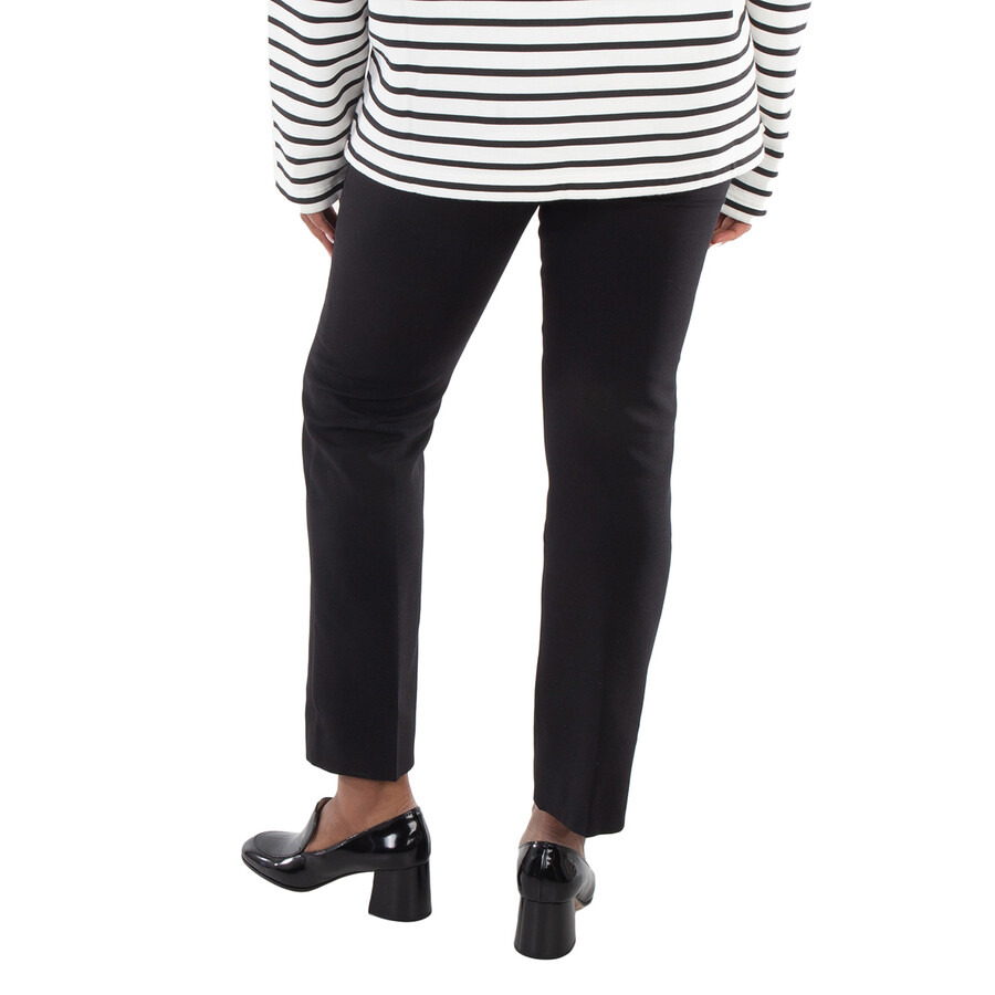 Max Mara Ladies Black Umanita Merino Wool Blend Trousers - 3