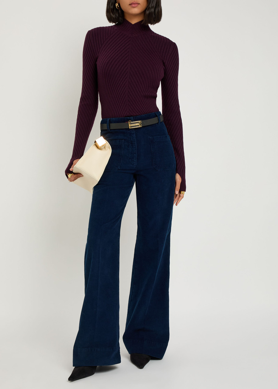 Victoria Beckham Ribbed Merino Wool top - 4