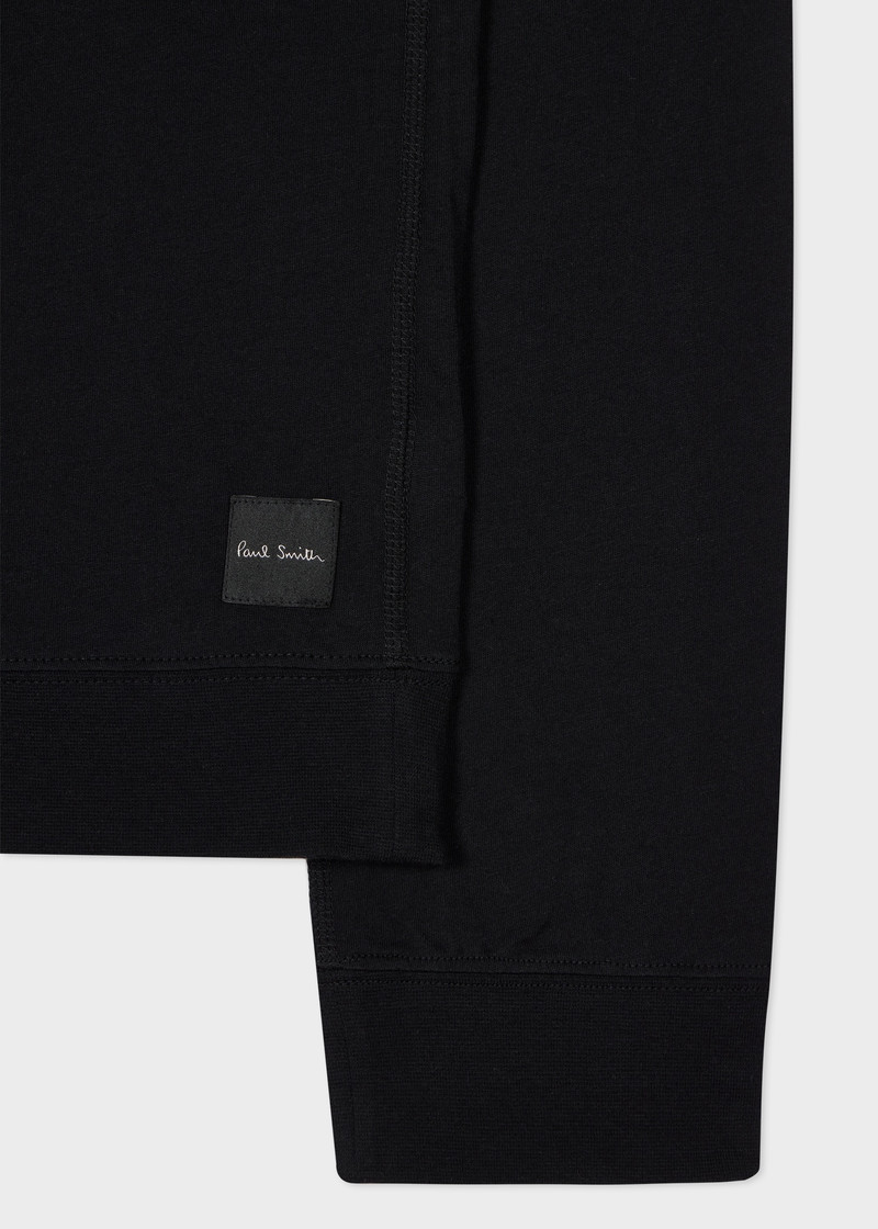 Paul Smith Black Jersey Cotton Long-Sleeve Lounge Top outlook