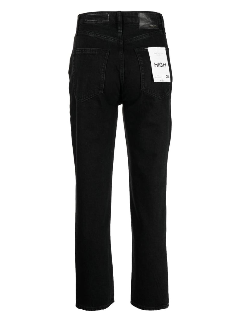 tapered cotton jeans - 2