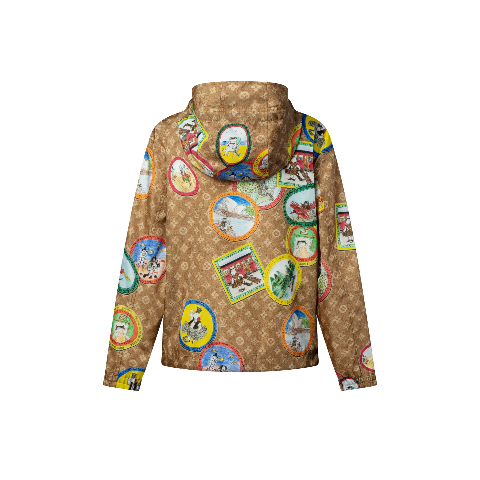 Monogram Cat Stamp Parka - 3