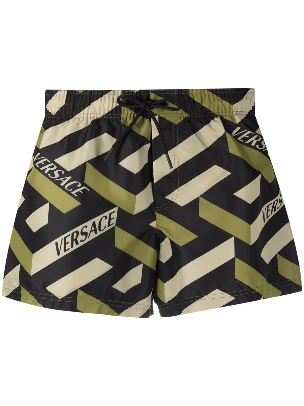 graphic-print swim shorts - 1