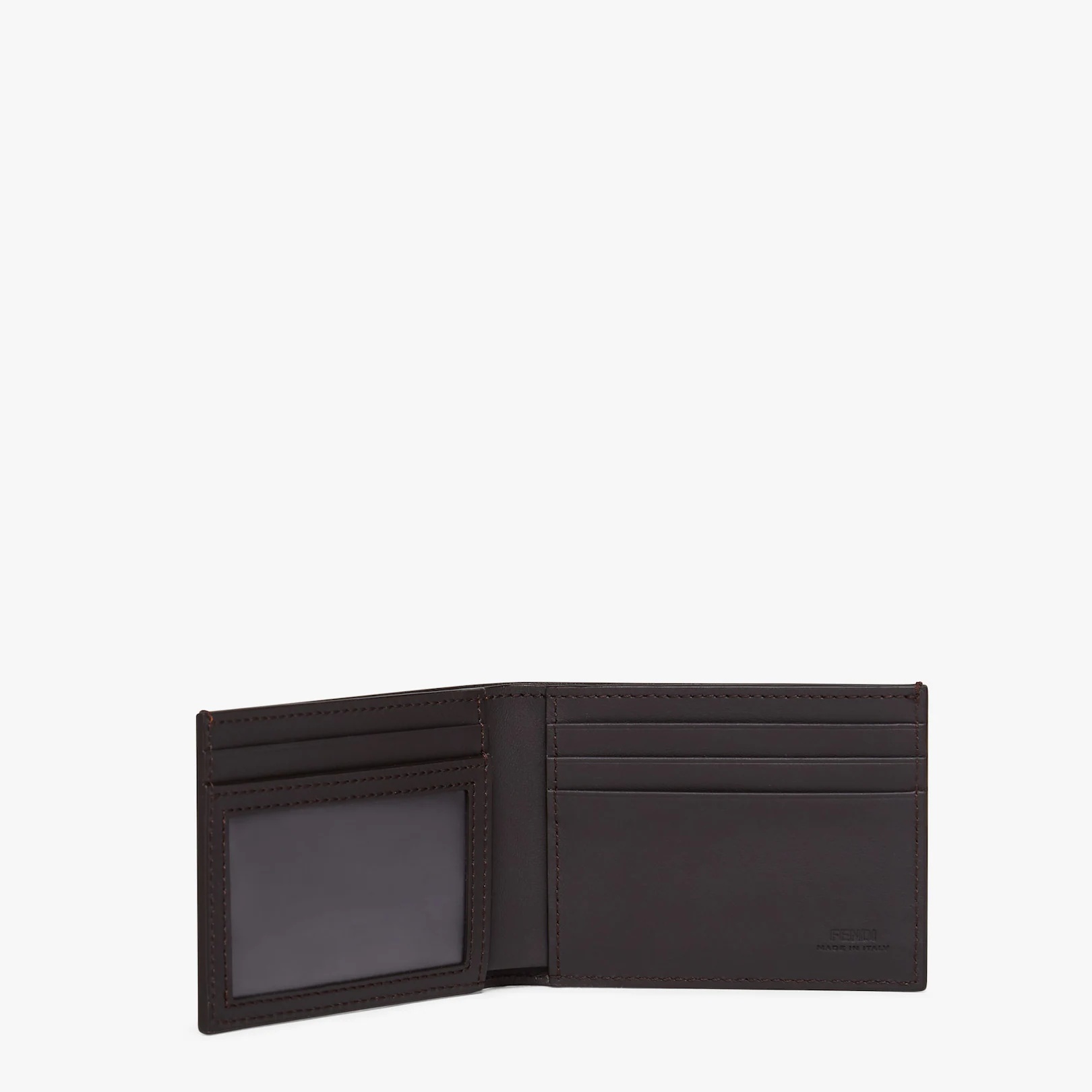 Brown leather bi-fold wallet - 3