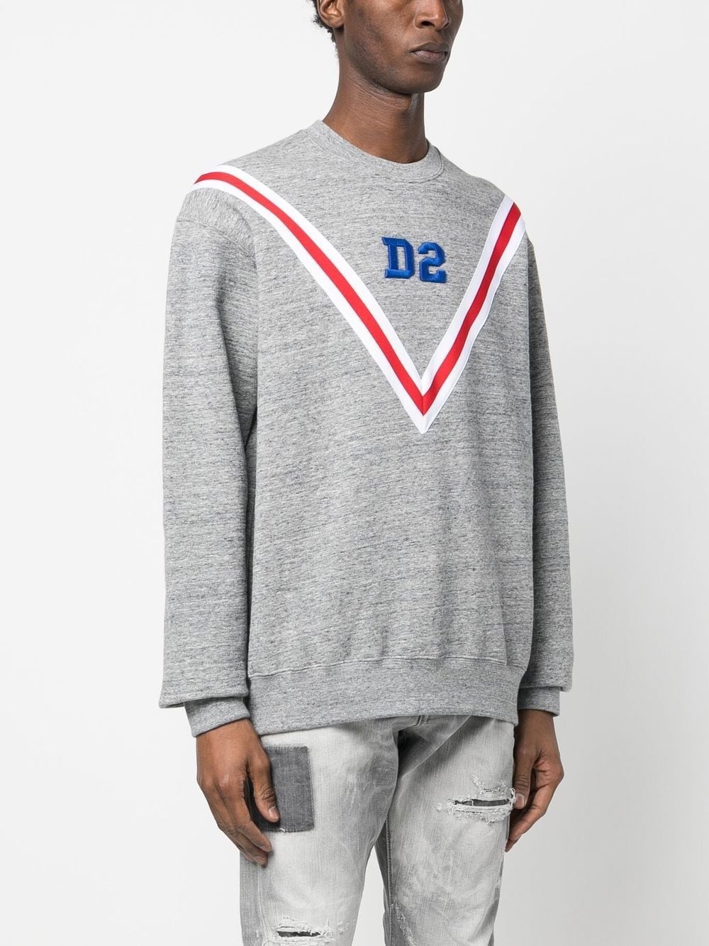 logo-embroidered cotton sweatshirt - 3