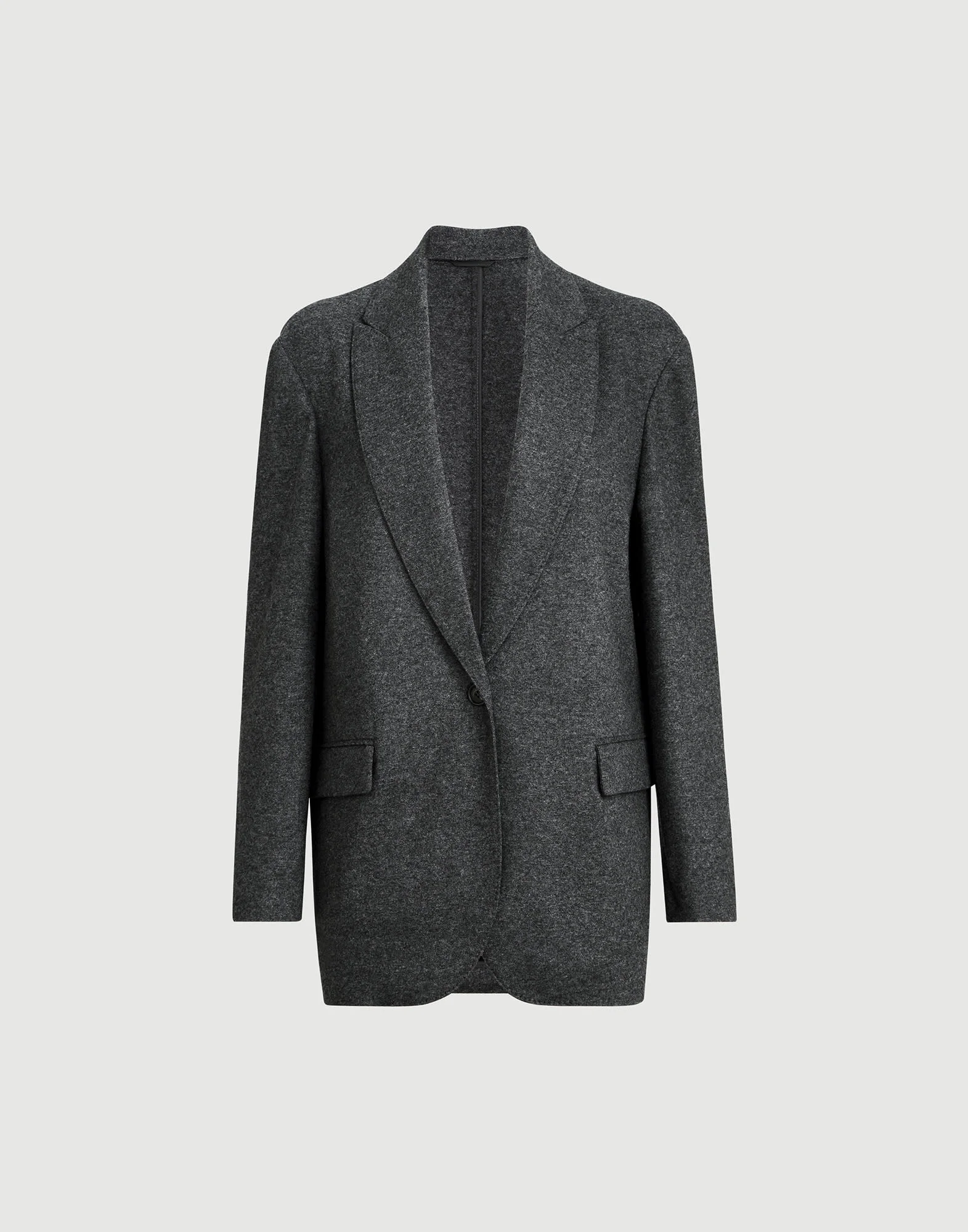 Cashmere jersey blazer with monili - 1
