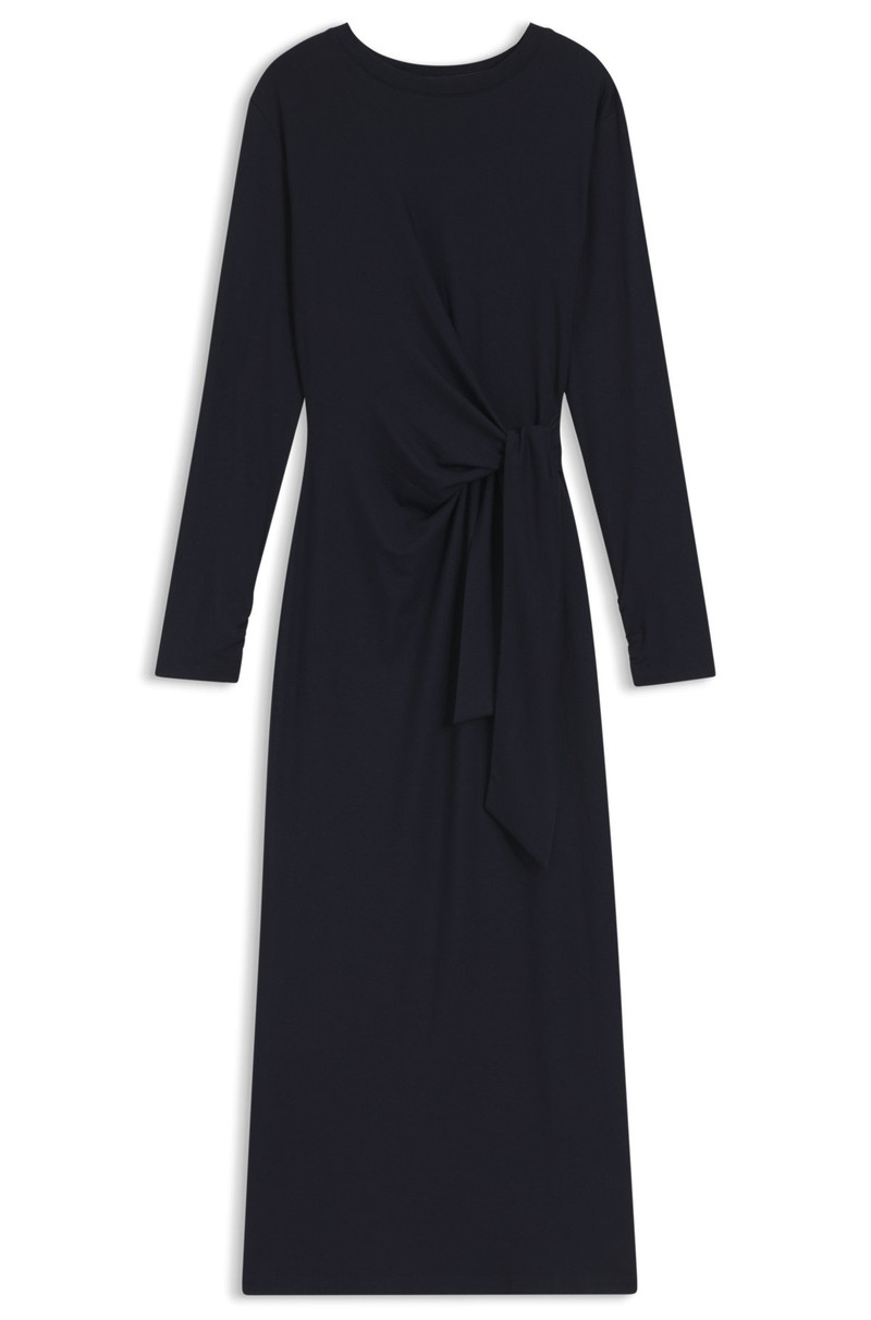 STRETCH-JERSEY DRESS WITH KNOTTED WAIST DETAIL 1
