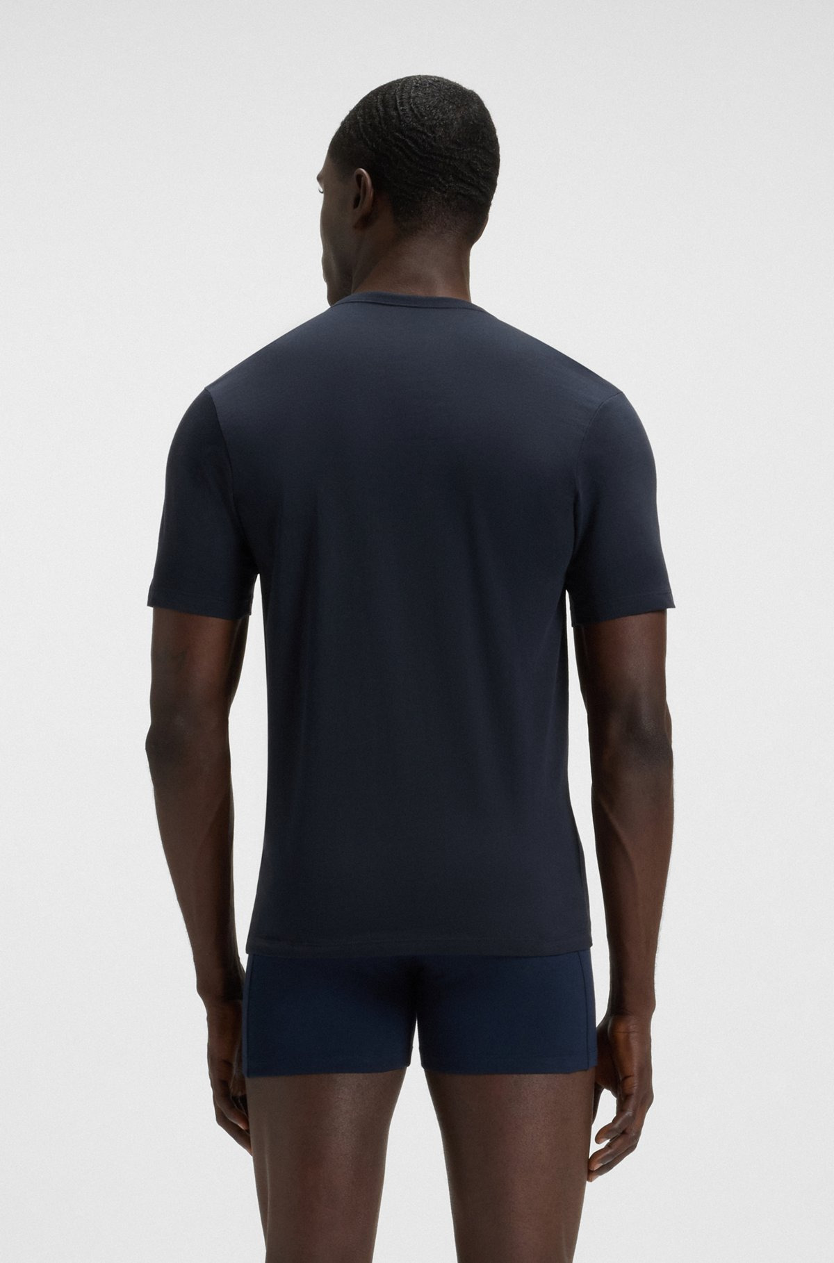THREE-PACK OF LOGO-EMBROIDERED T-SHIRTS IN COTTON - 3