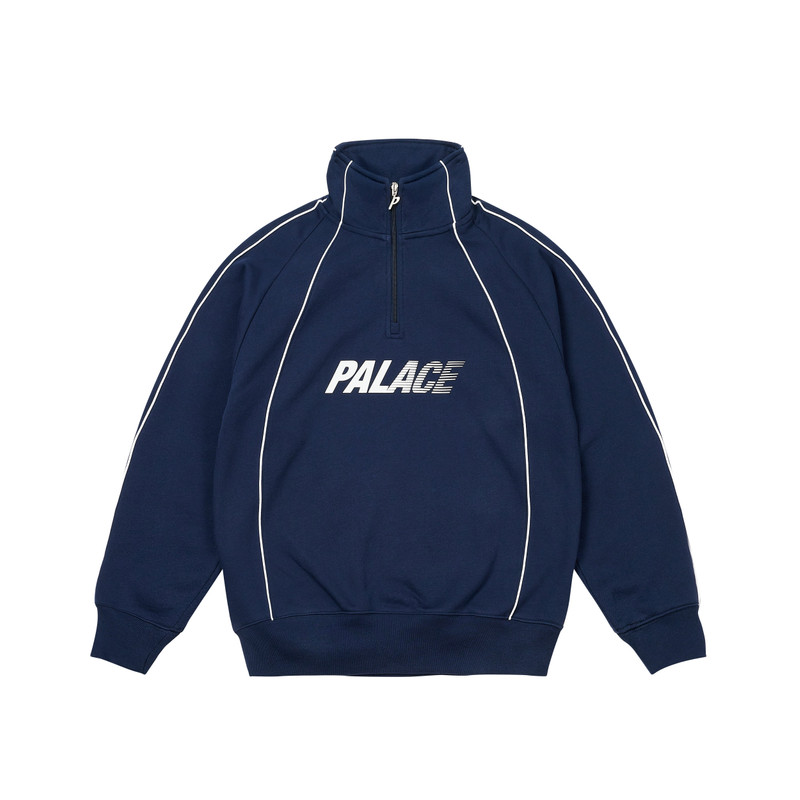 FAST LOGO 1/4 ZIP NAVY 1