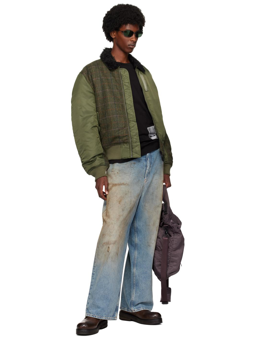 Green B15 Wool Flight Jacket - 4