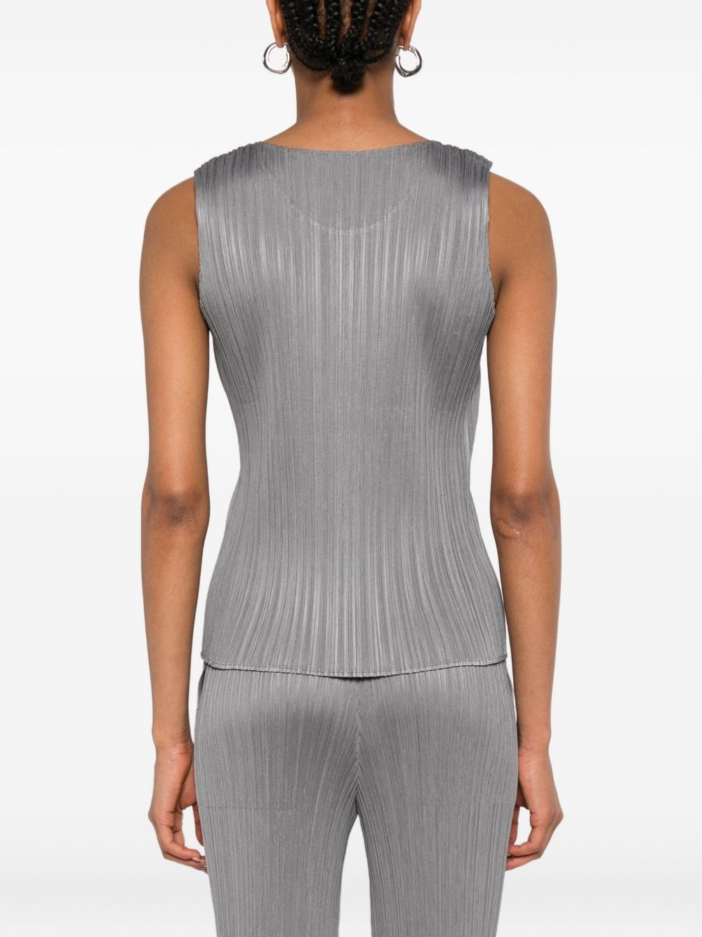 pleated tank top - 4