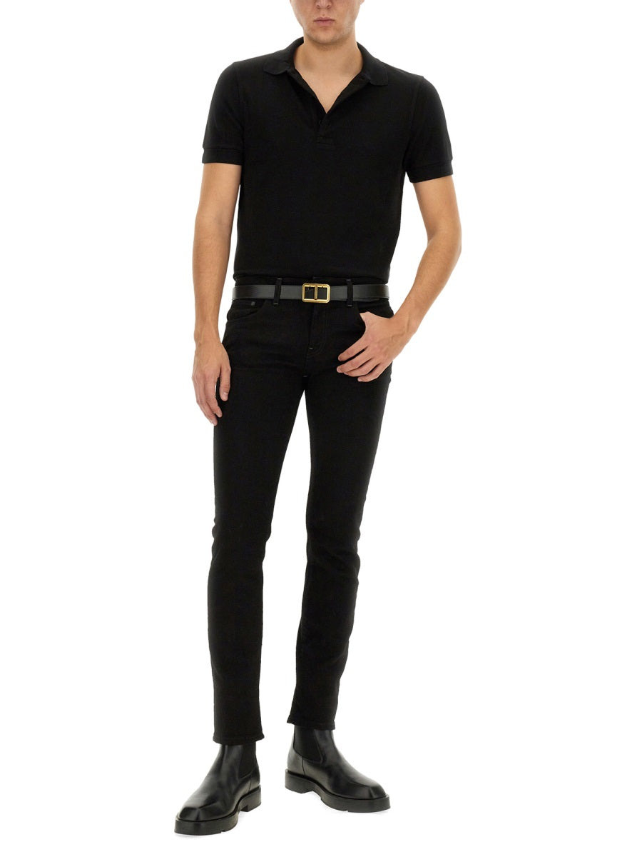 Tom Ford Men Piquet Polo - 4