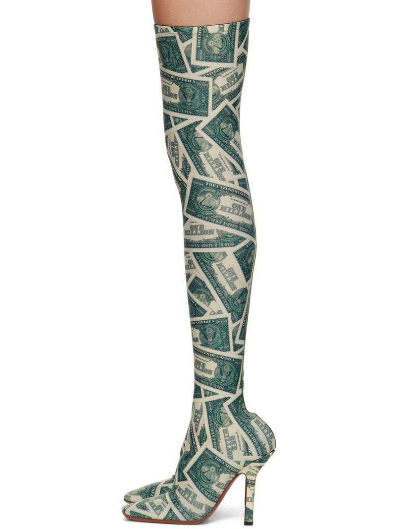 Green Boomerang Sock Boots 3