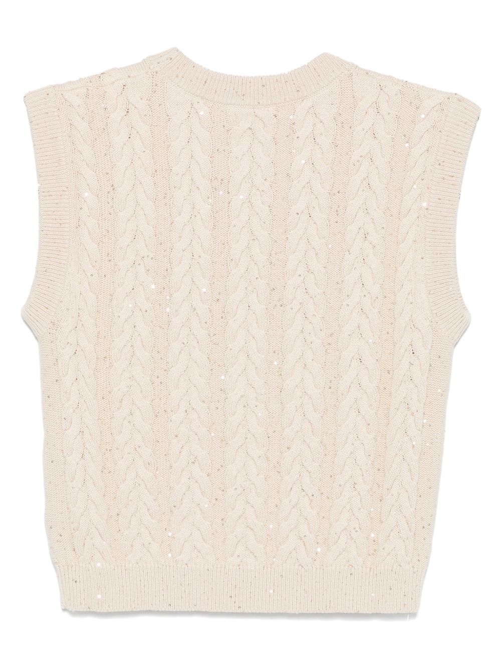 sequin-embellished vest - 2