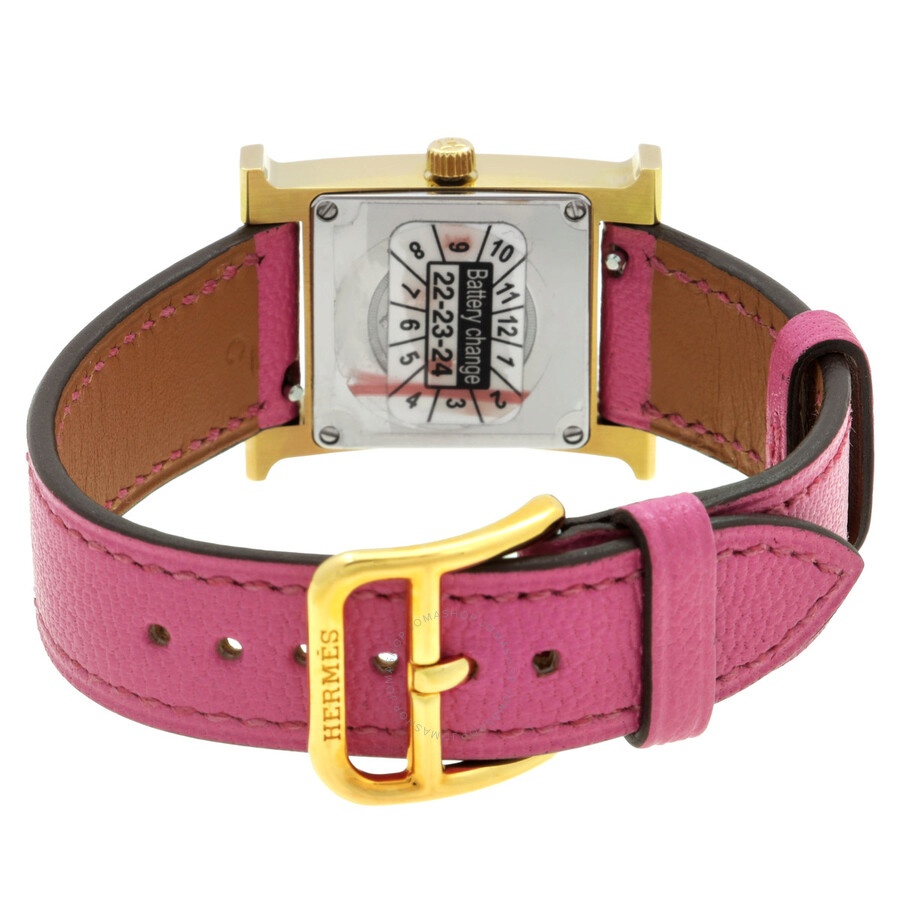 Hermes Heure H Quartz White Dial Ladies Watch 041931WW00 - 3
