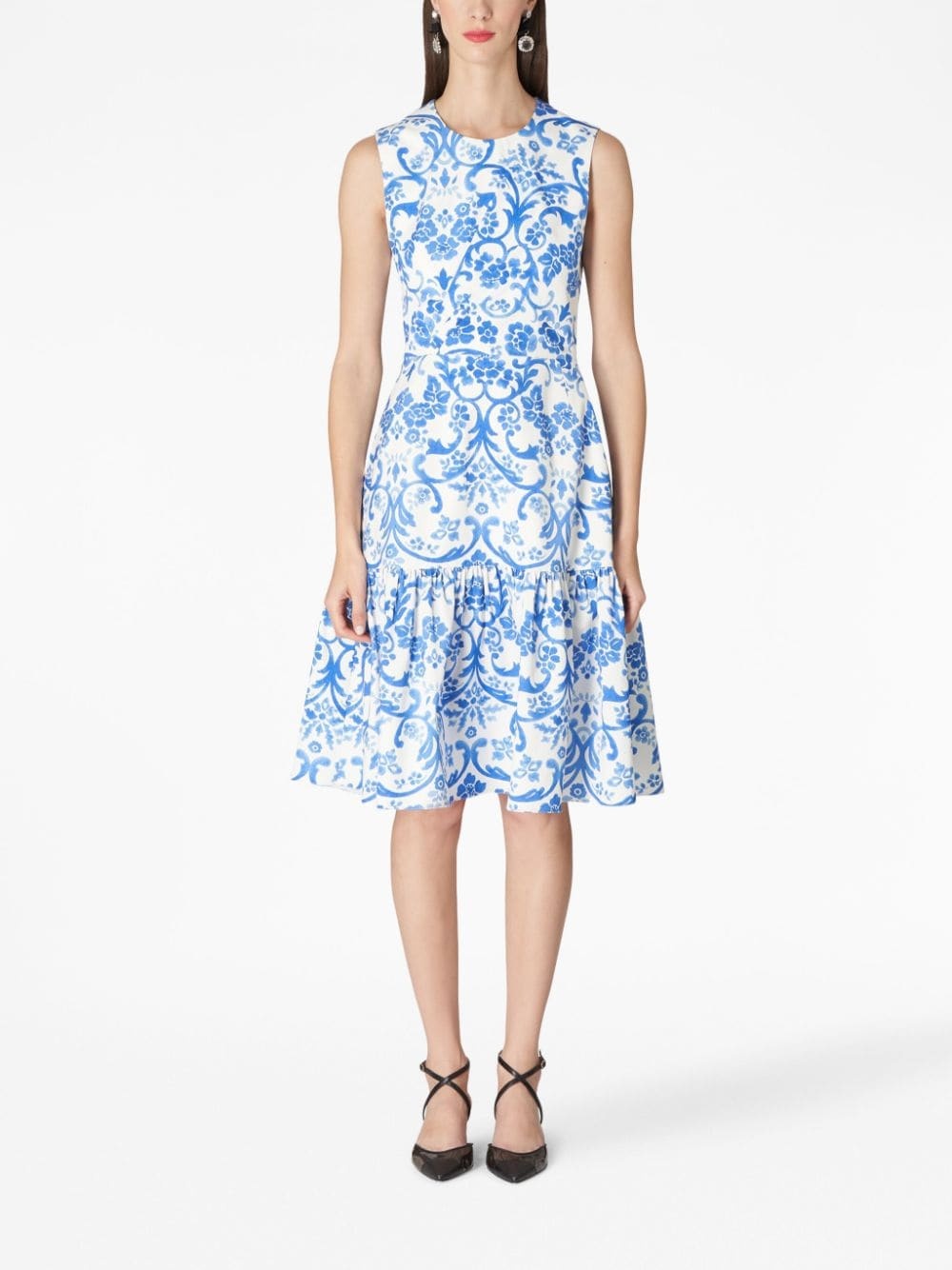 graphic-print sleeveless dress - 2
