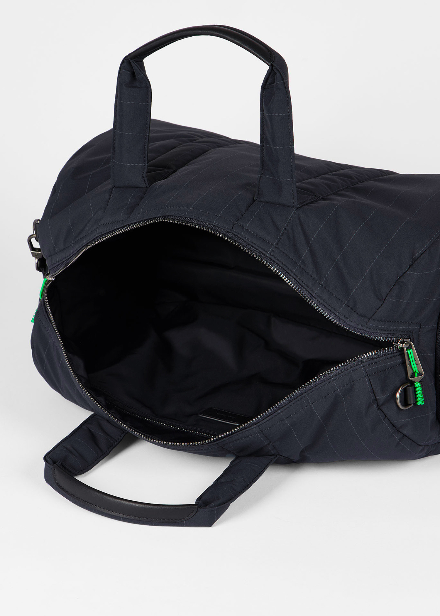 Navy Nylon Pinstripe Day Holdall - 6