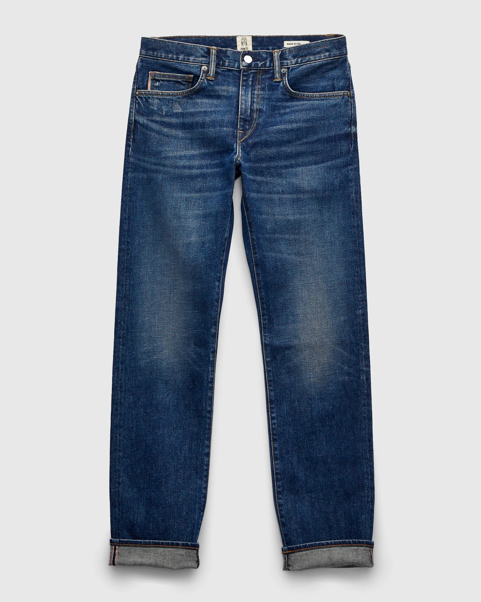 "Nikki" 14oz Washed Indigo Stretch Selvedge Denim - Hammer Straight - 1