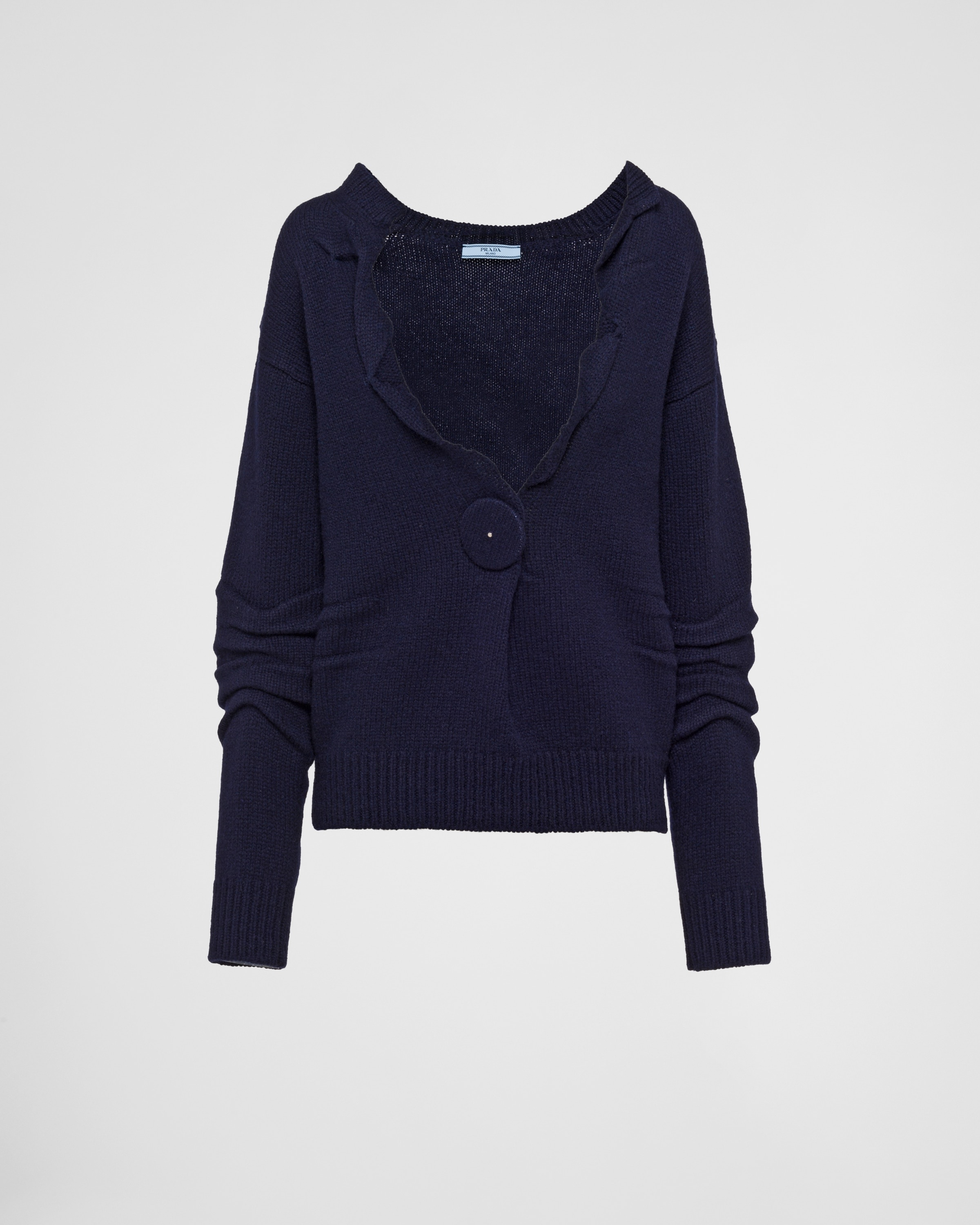 Wool and cashmere V-neck sweater - 1