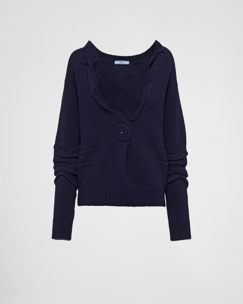Wool and cashmere V-neck sweater 1