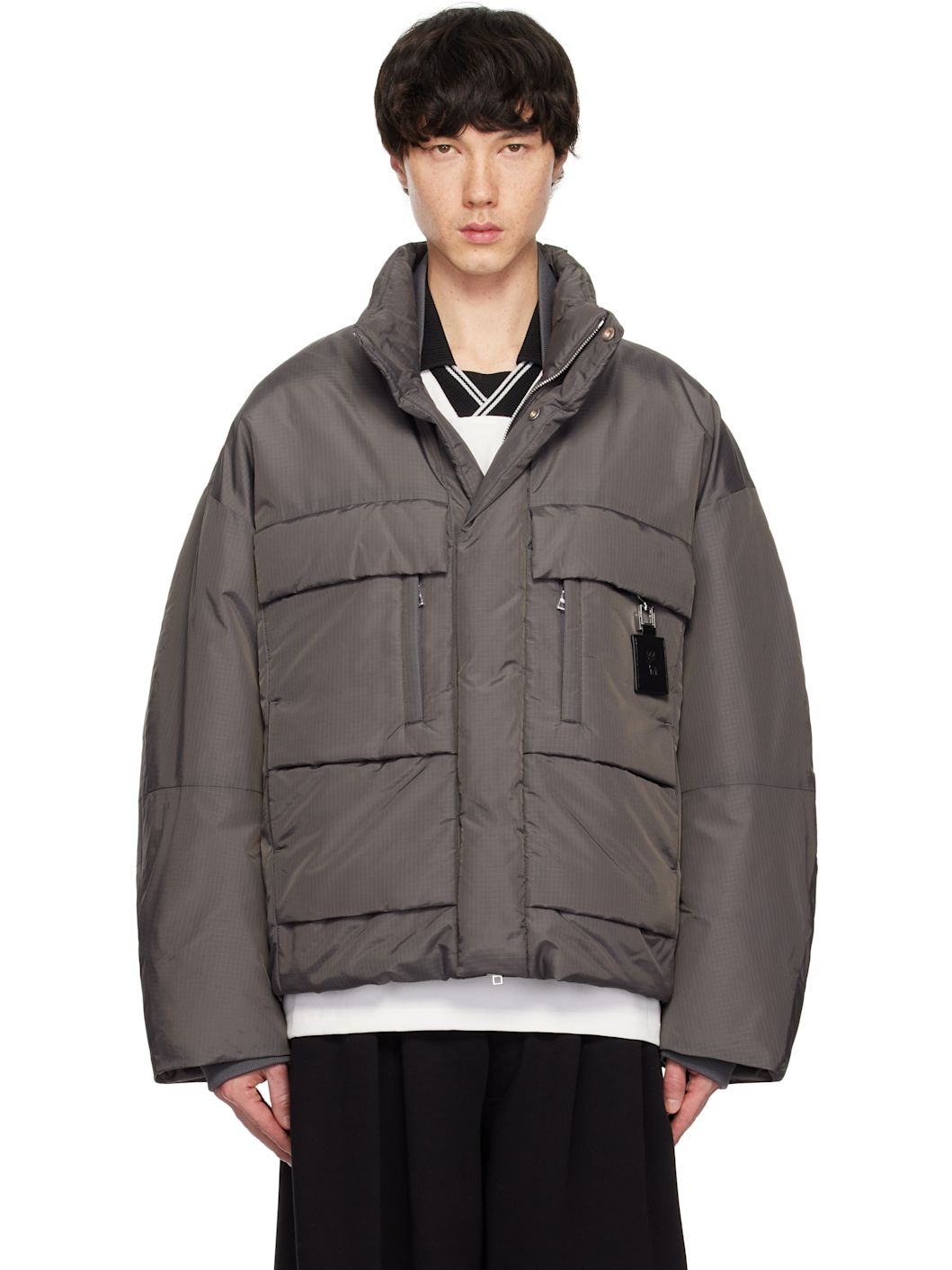 Gray Goose Down Jacket - 1