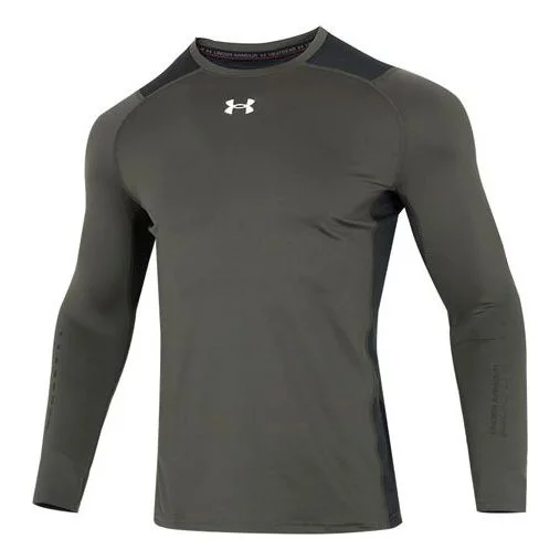 Under Armour HeatGear Vent Fitted Long Sleeve 'Green' 1370659-310 - 1