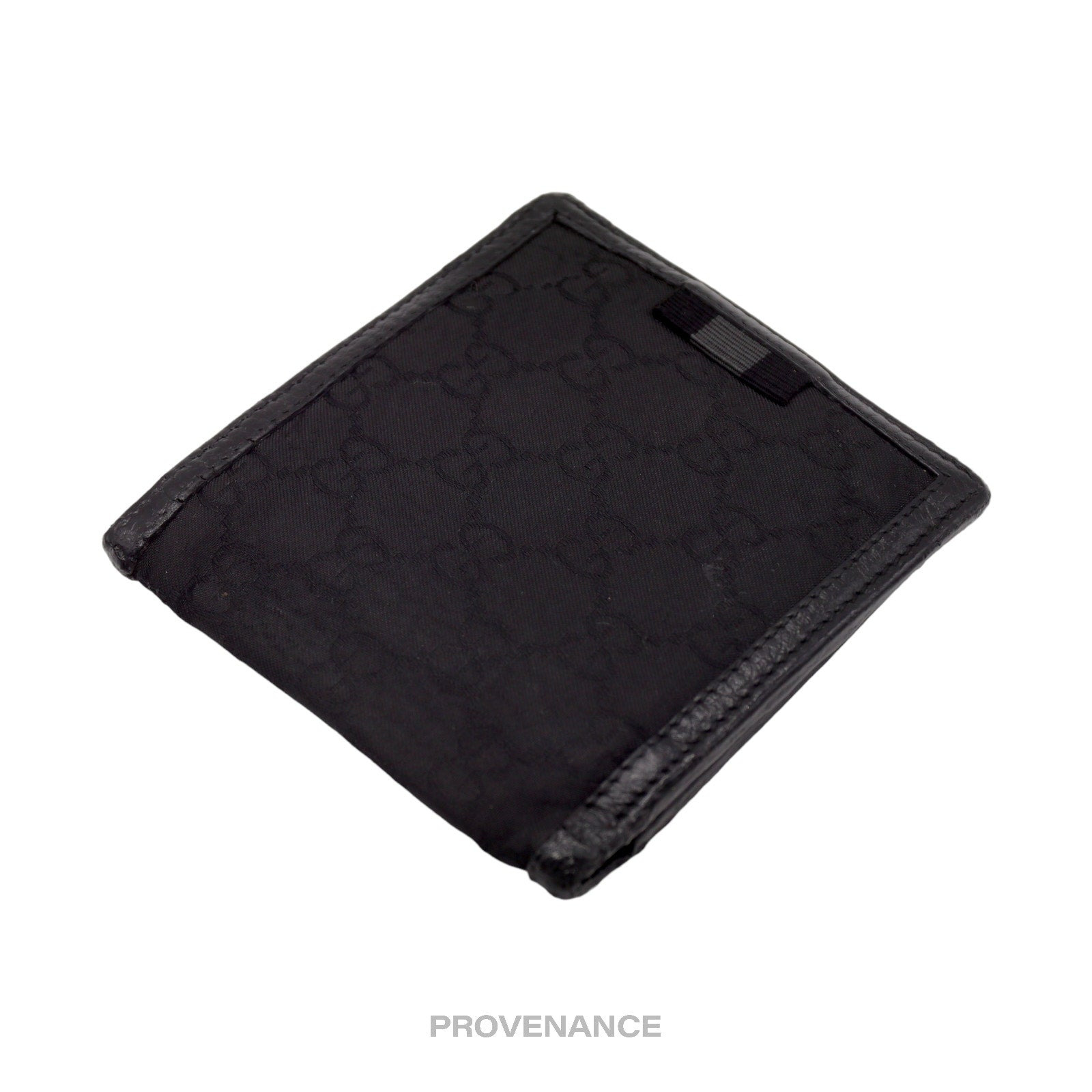 Gucci Bifold Wallet with Web - Black Leather - 4