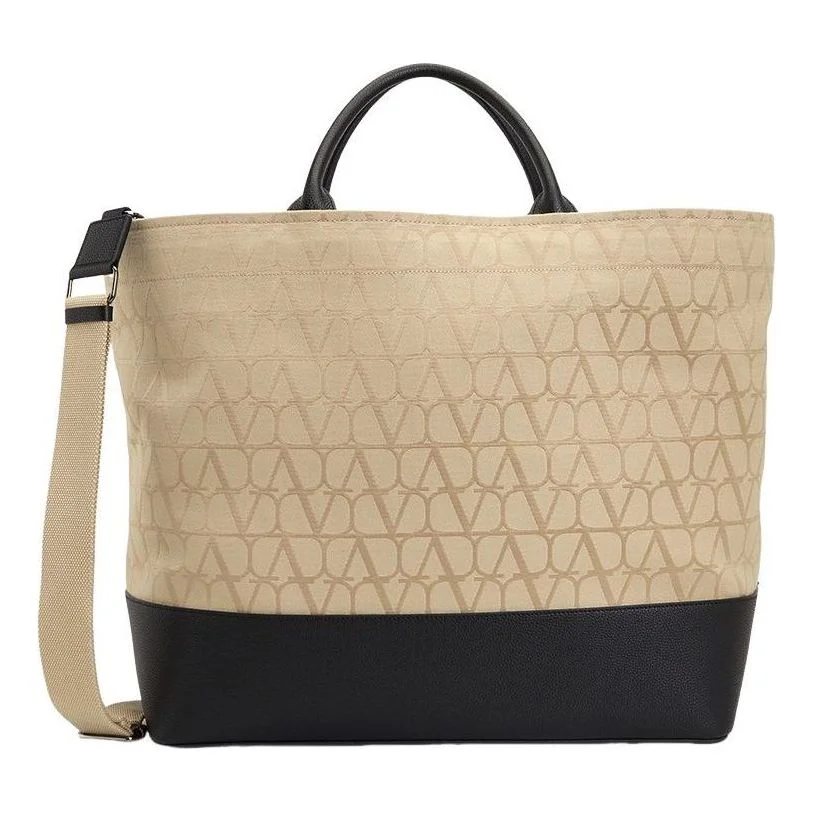 Valentino SS24 Tote Bag 'Beige Black' B0C55HND716 - 1
