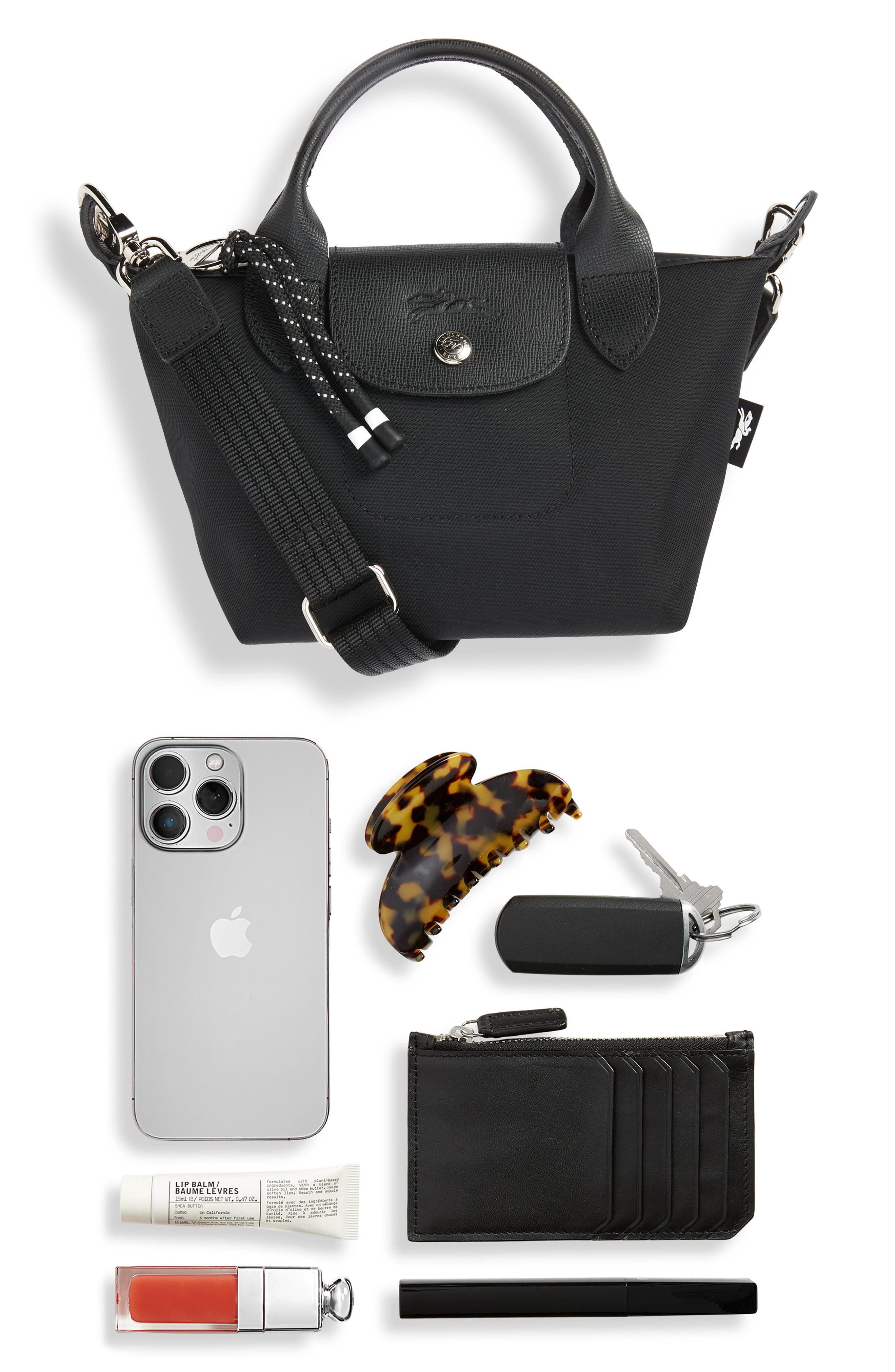 Longchamp Le Pliage Small Crossbody Bag in Black at Nordstrom - 6