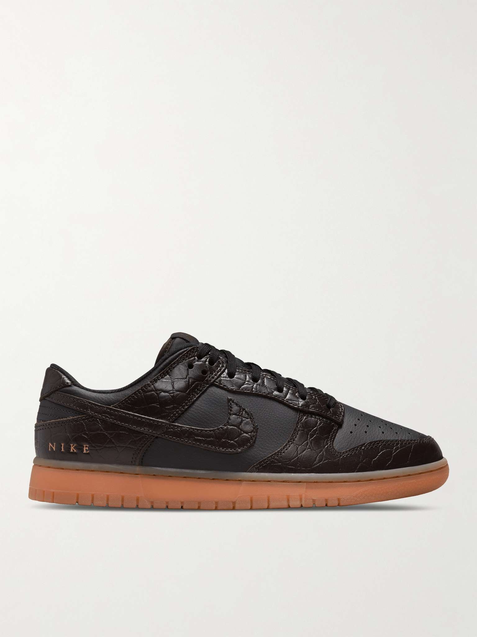 Dunk Low SE Croc-Effect and Leather Sneakers - 1