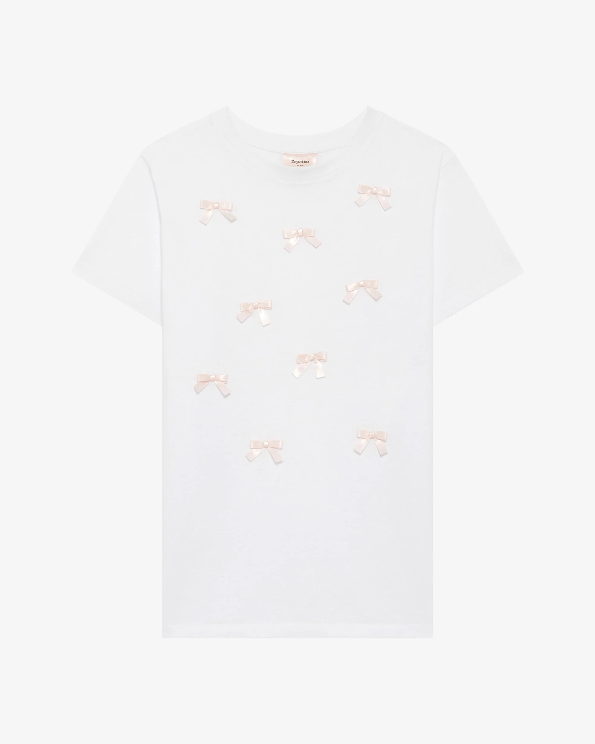 Signature satin multi-bow T-shirt - 1