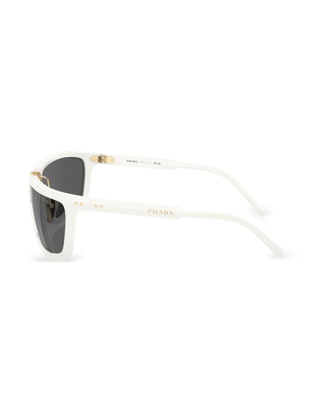 logo-engraved square-frame sunglasses - 3