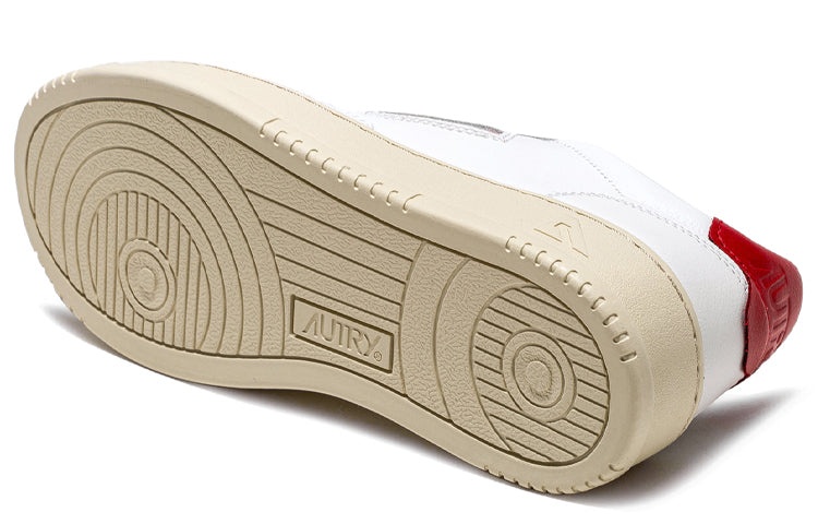 Autry Medalist Leather Low 'White Red' AULM-LL21 - 4