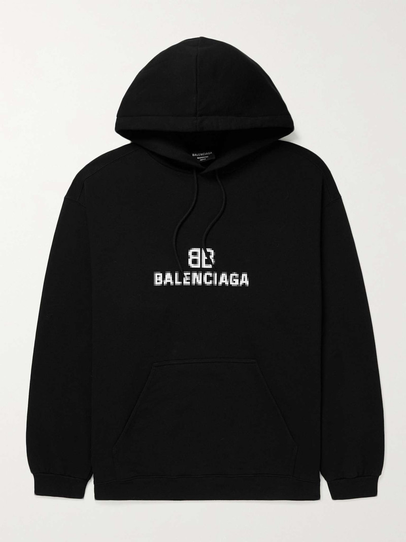 Logo-Print Cotton-Jersey Hoodie - 1