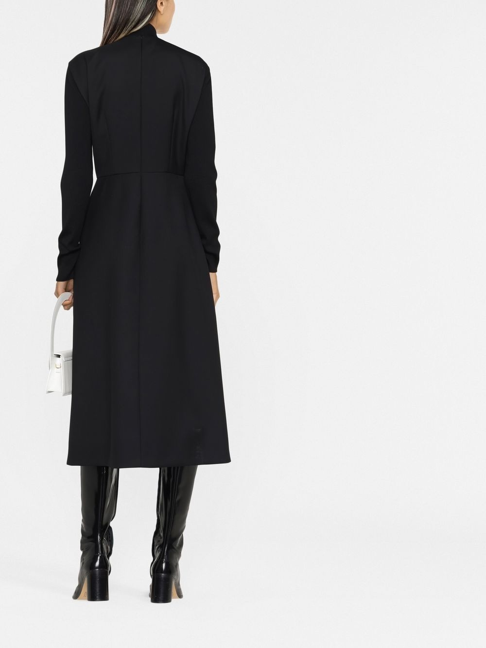 logo long-sleeve dress - 4