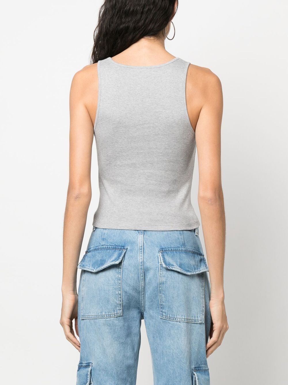 logo-print tank top - 4