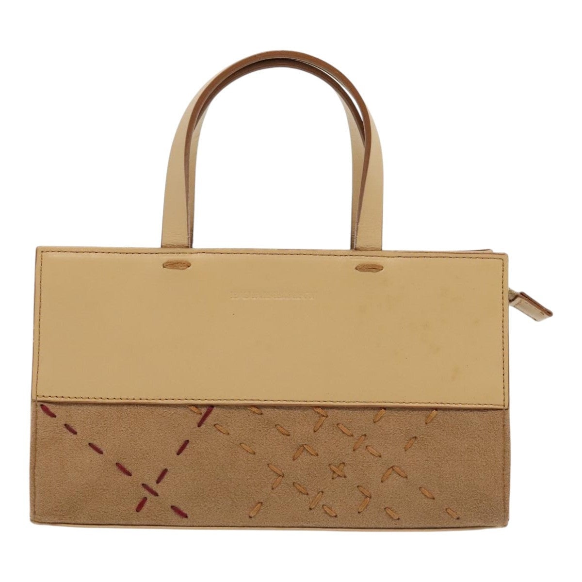 Burberry Hand Bag Leather Beige - 14