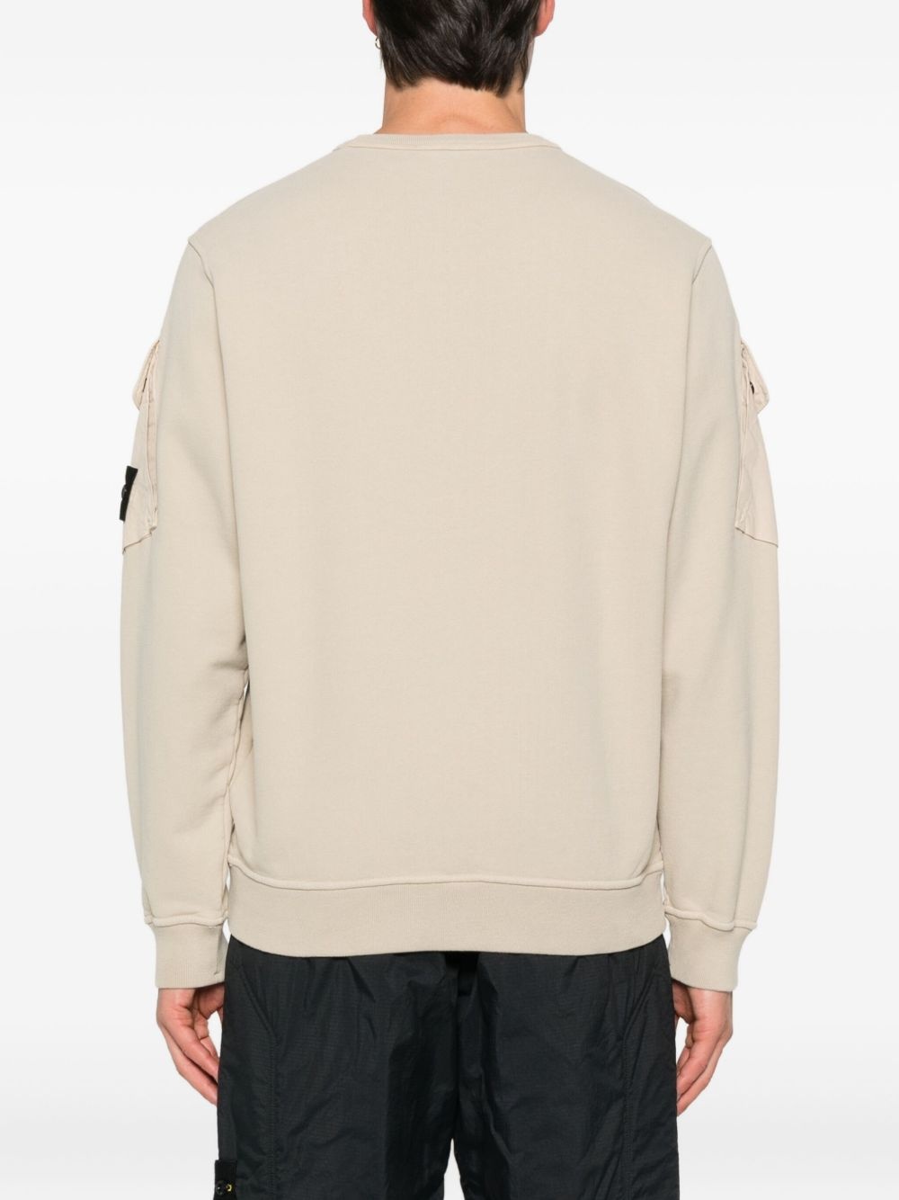 Compass-badge cotton sweatshirt - 4