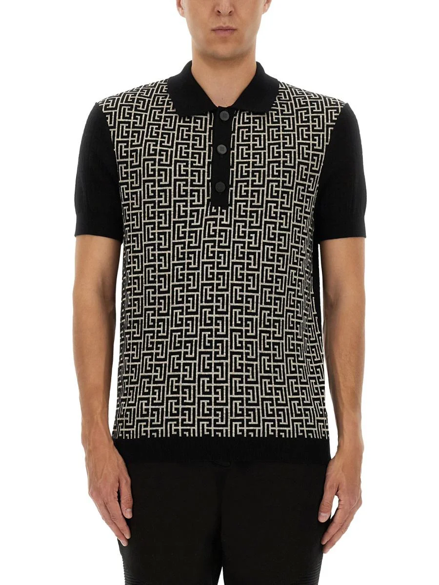 Balmain Monogram Polo - 1