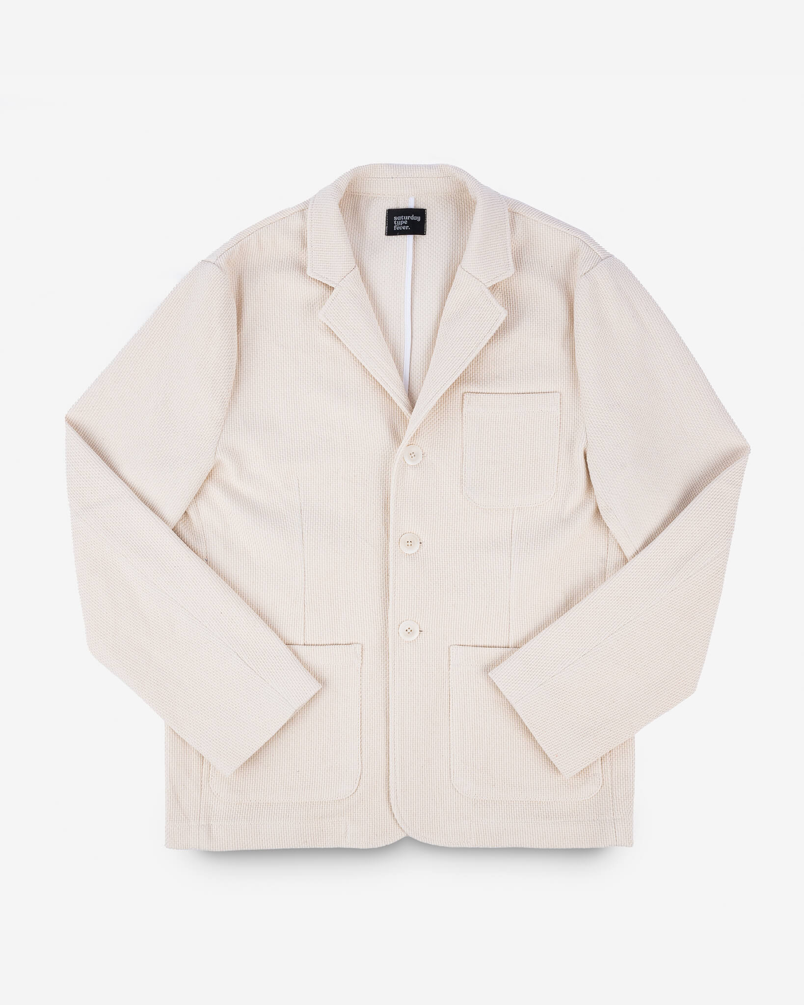 STF-SBZR-KIB SaturdayTypeFever - Sashiko Blazer - Kibata - 1
