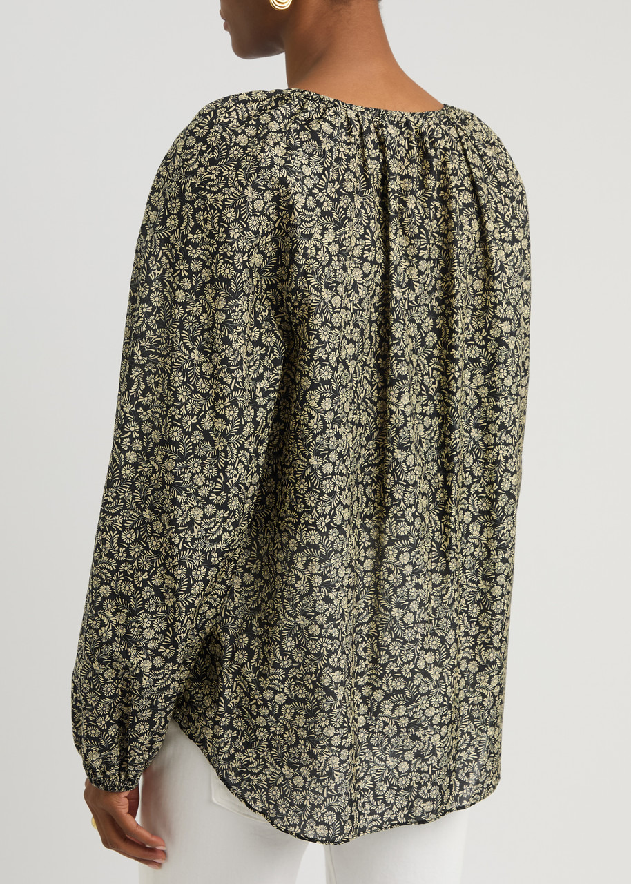 Matteau Voluminous Printed Cotton-blend Blouse - 3