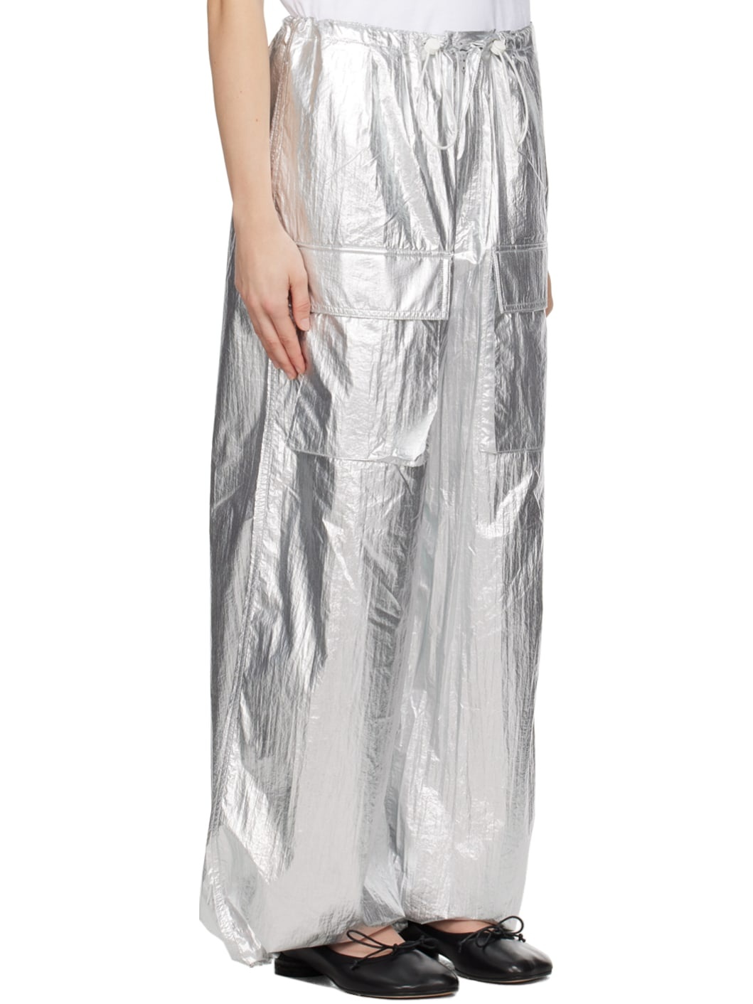 Silver Tyvek Trousers - 2