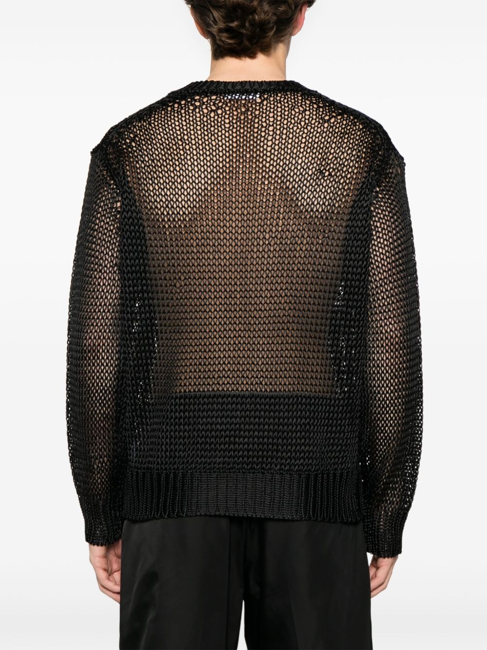 open-knit sweater - 4