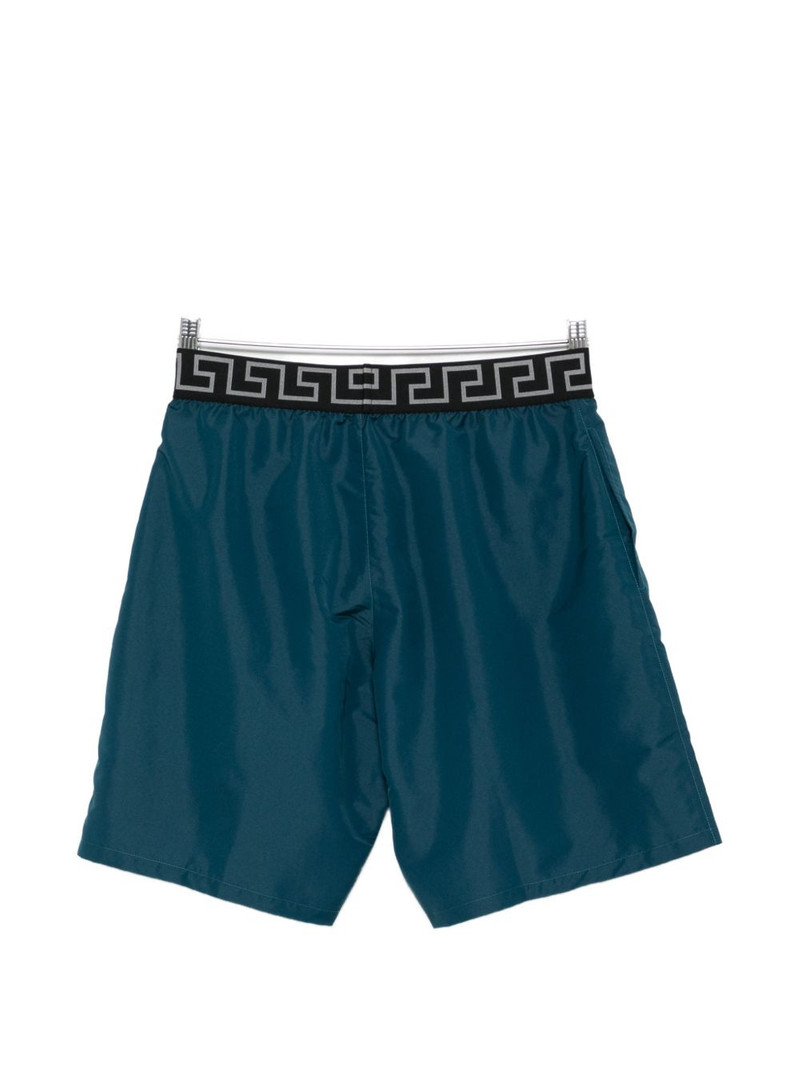 VERSACE graphic-waistband swim shorts outlook