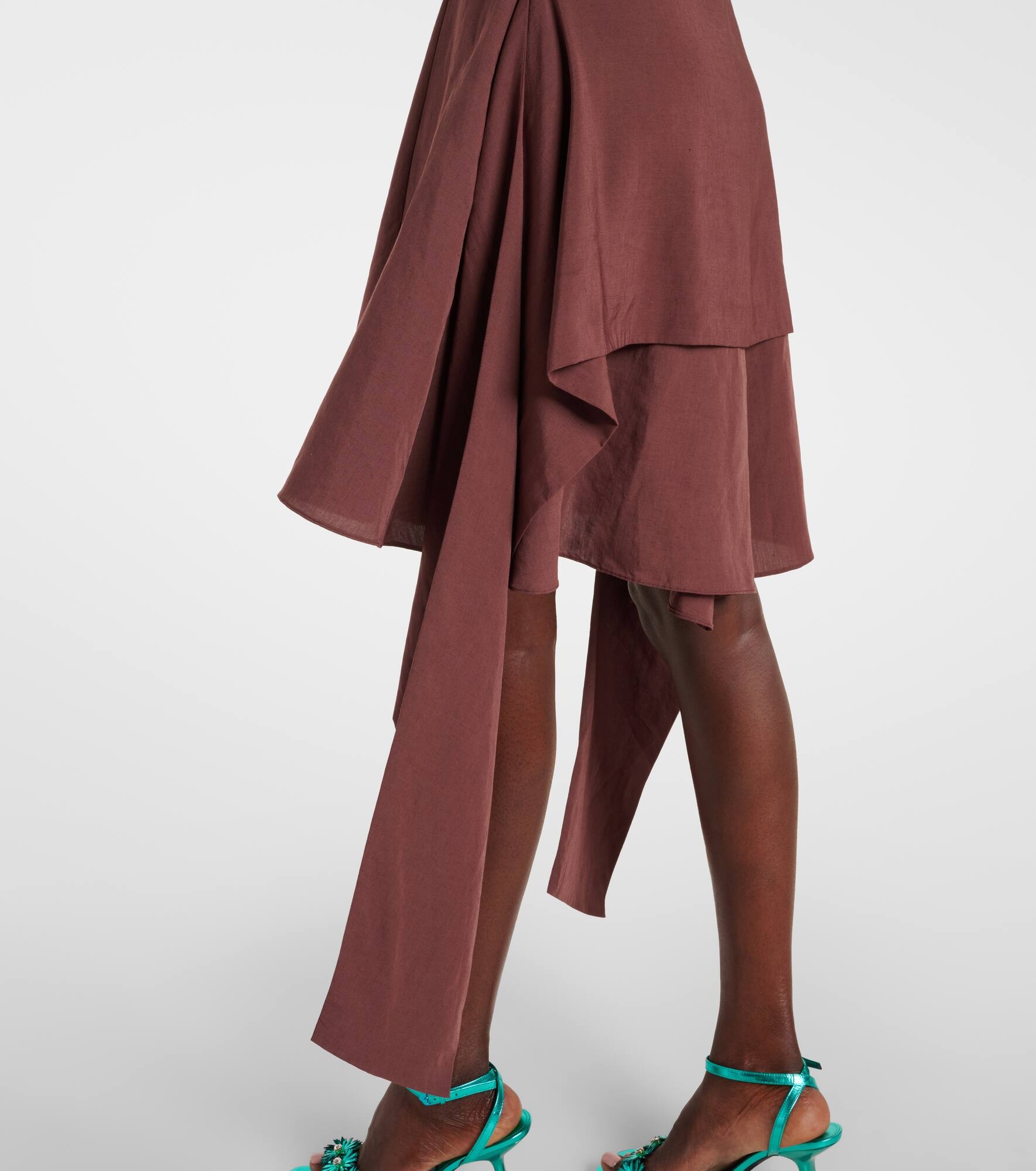 Paula's Ibiza tie-detail midi dress - 5