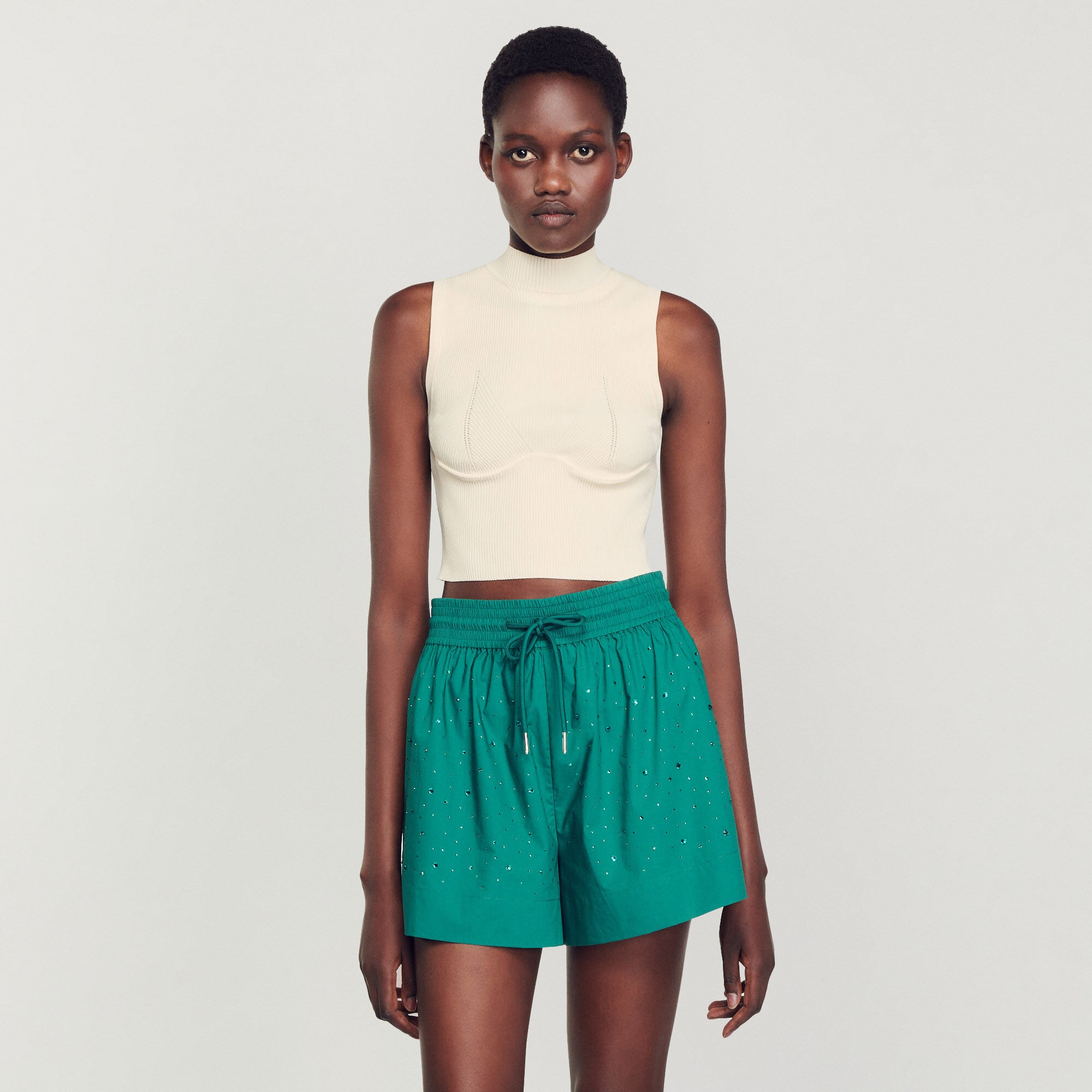 RHINESTONE SHORTS - 5