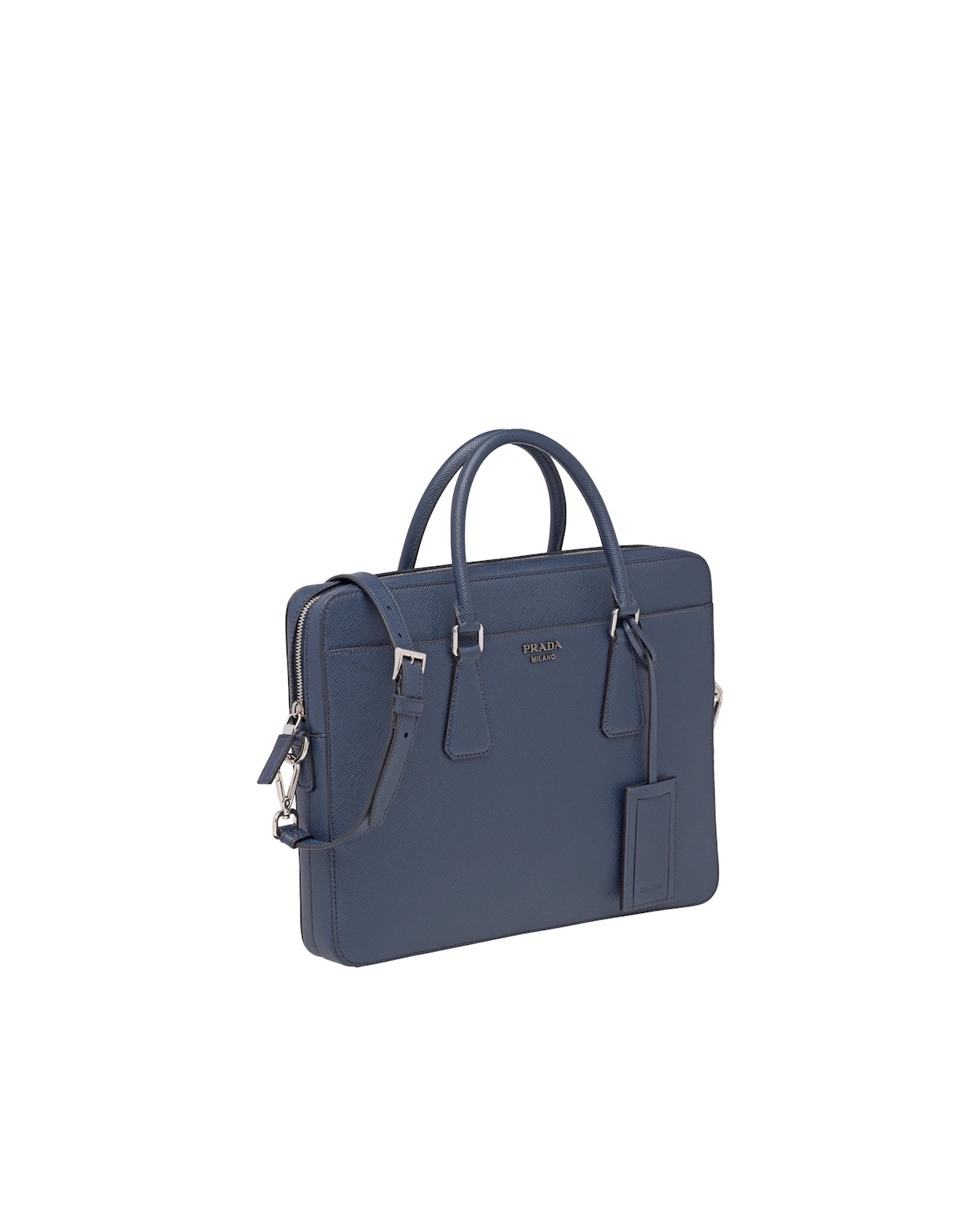 Saffiano Leather Briefcase - 3