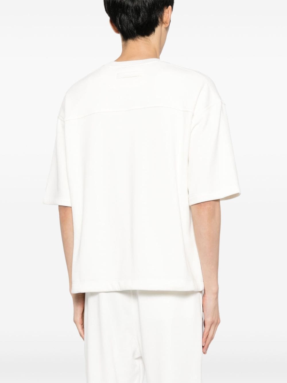 logo-embroidered cotton-blend sweatshirt - 4